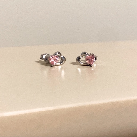 🆕Sterling Silver Heart Earrings - Picture 4 of 5